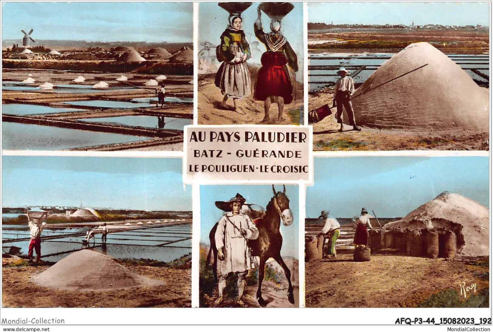 AFQP3-44-0298 - Au Pays Paludier - BATZ - GUERANDE - LE POULIGUEN-LE CROISIC  - Batz-sur-Mer (Bourg De B.)