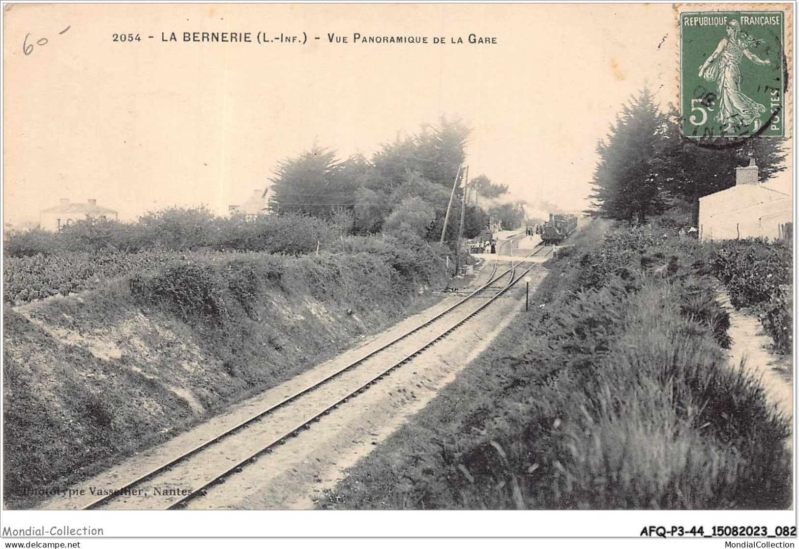 AFQP3-44-0243 - LA BERNERIE - Vue Panoramique De La Gare  - La Bernerie-en-Retz