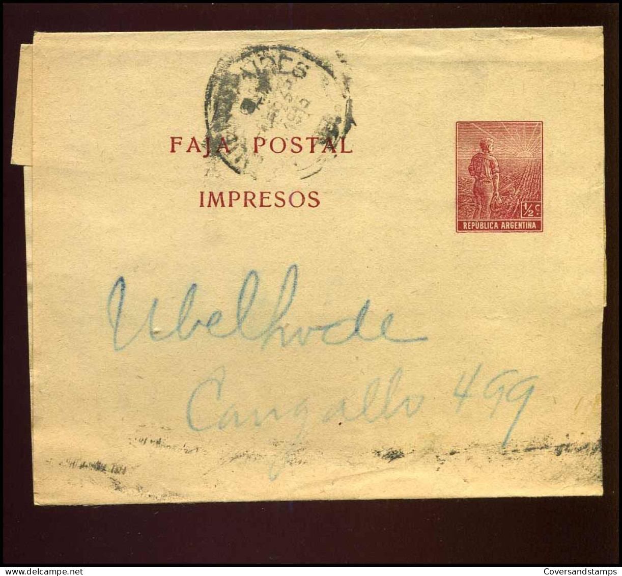 Republica Argentina, Faja Postal, Impresos - Ganzsachen