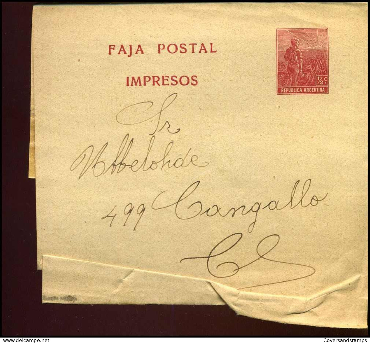 Republica Argentina, Faja Postal, Impresos - Postwaardestukken