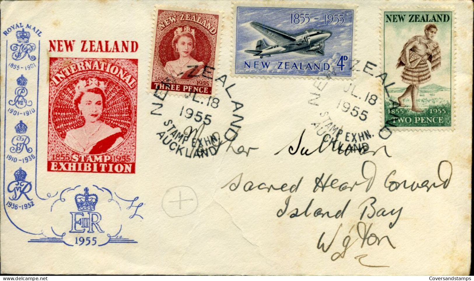 Cover - New Zealand International Stamp Exhibition - Lettres & Documents