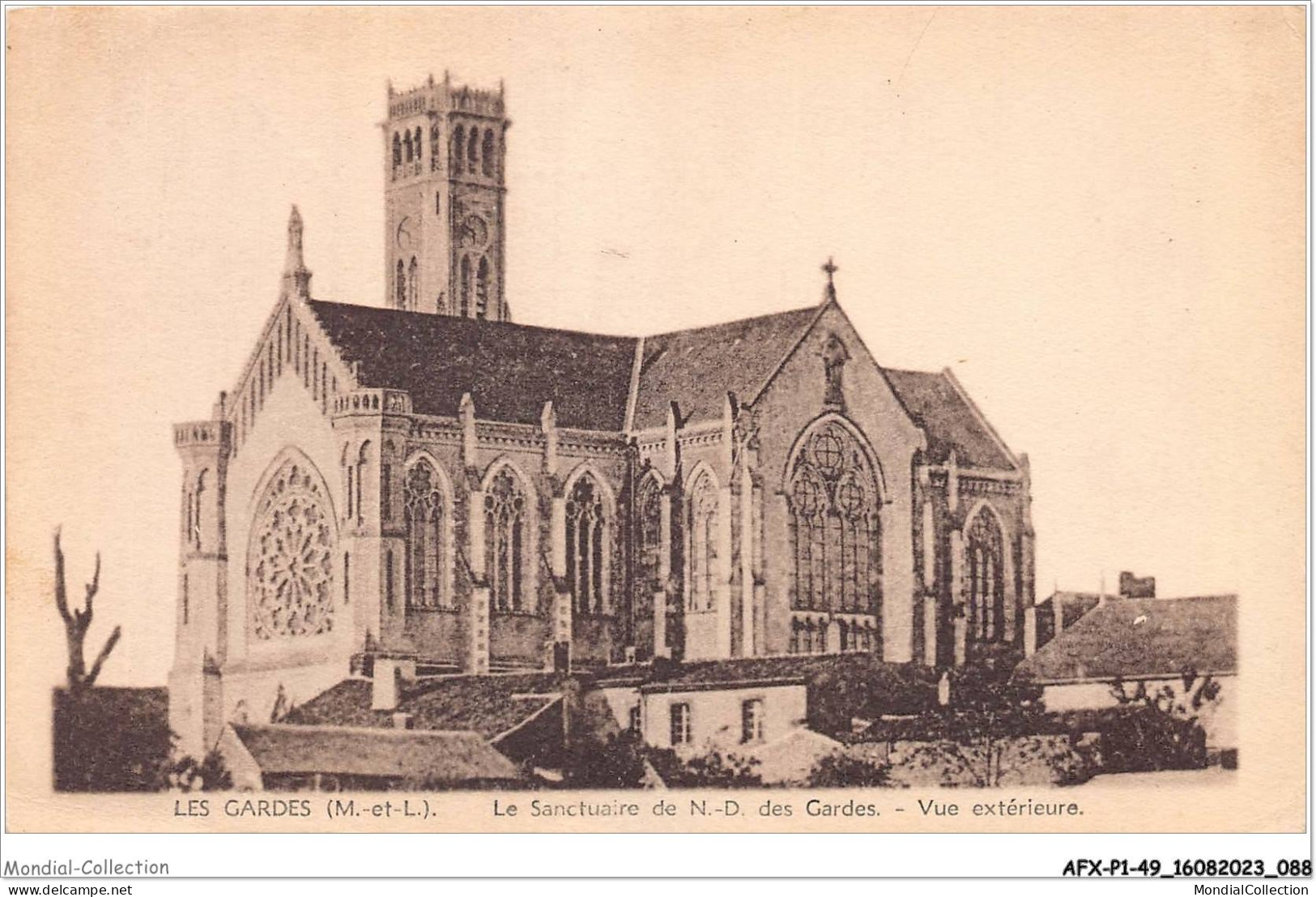 AFXP1-49-0045 - LES GARDES - Le Sanctuaire De N-D Des Gardes - Vue Exterieure - Cholet