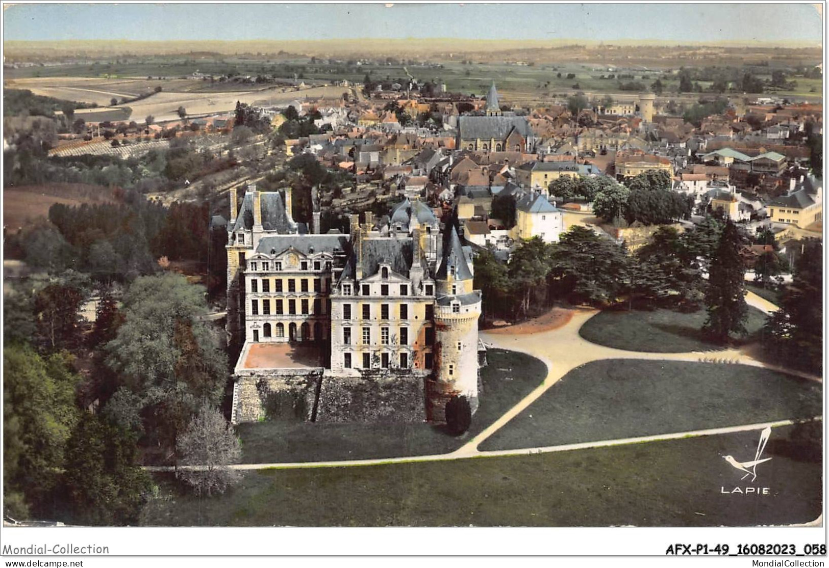 AFXP1-49-0030 - BRISSAC - Le Chateau Et Vue Generale AERIENNE LAPIE - Angers