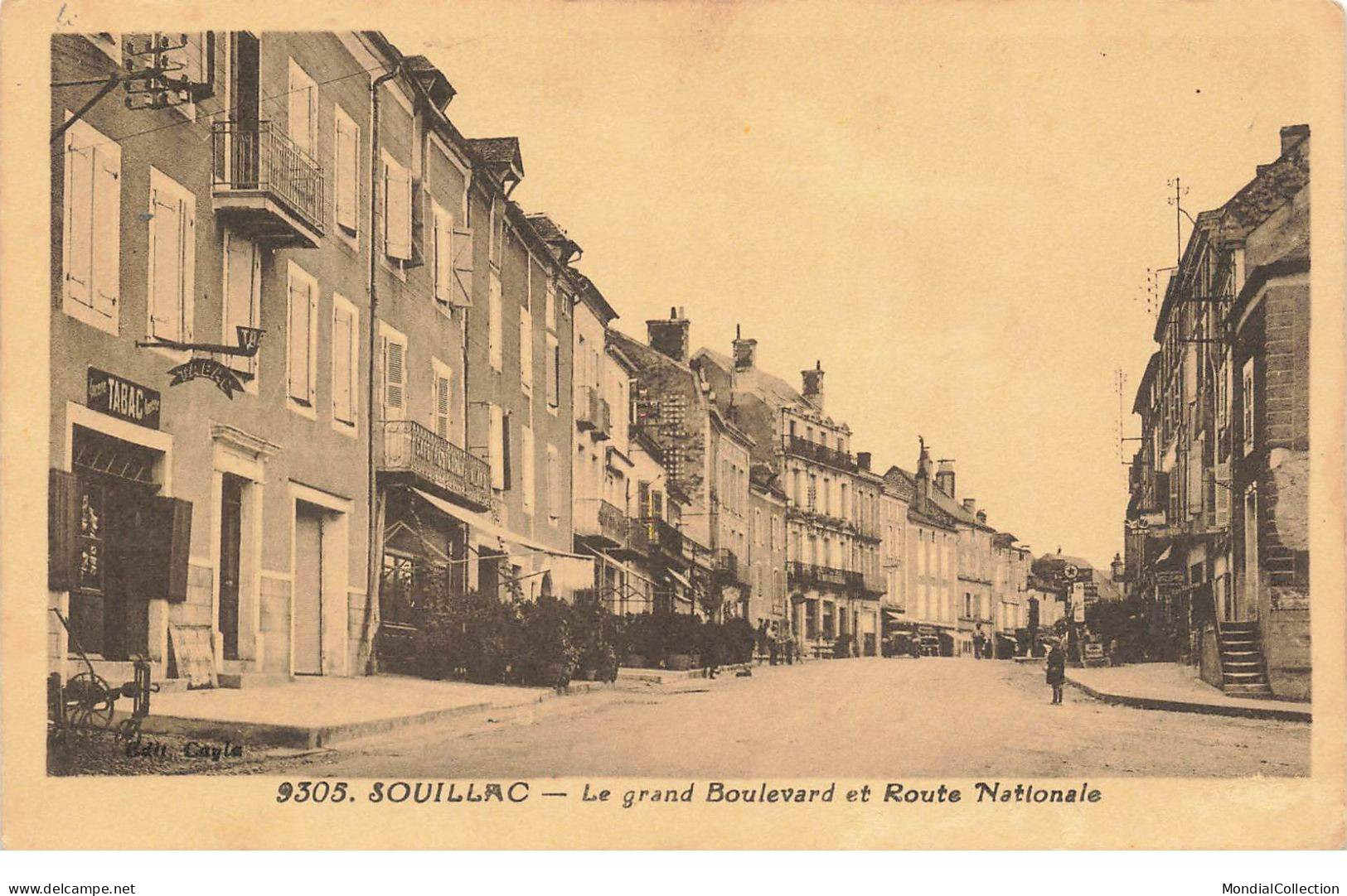 MIKI-AP2-032- 46 SOUILLAC LE GRAND BOULEVARD ET ROUTE NATIONALE - Souillac