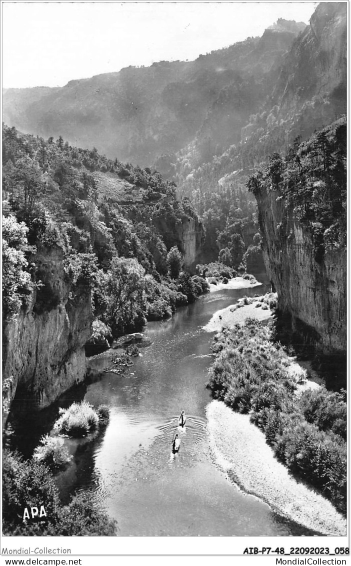 AIBP7-48-0745 - En Parcourant Le GORGES DU TARN - Les Détroits  - Gorges Du Tarn