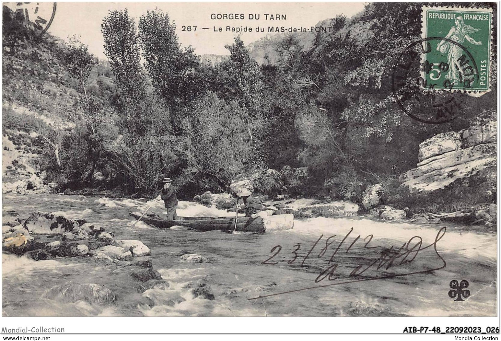 AIBP7-48-0729 - GORGES DU TARN - Le Rapide Du Mas-de-la-font  - Gorges Du Tarn