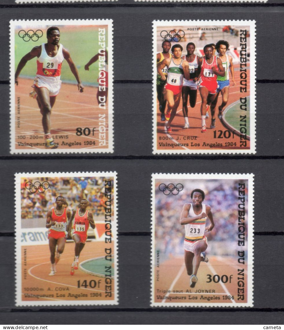 NIGER  PA  N° 325 à 328     NEUFS SANS CHARNIERE  COTE 7.50€    JEUX OLYMPIQUES LOS ANGELES  SPORT - Niger (1960-...)