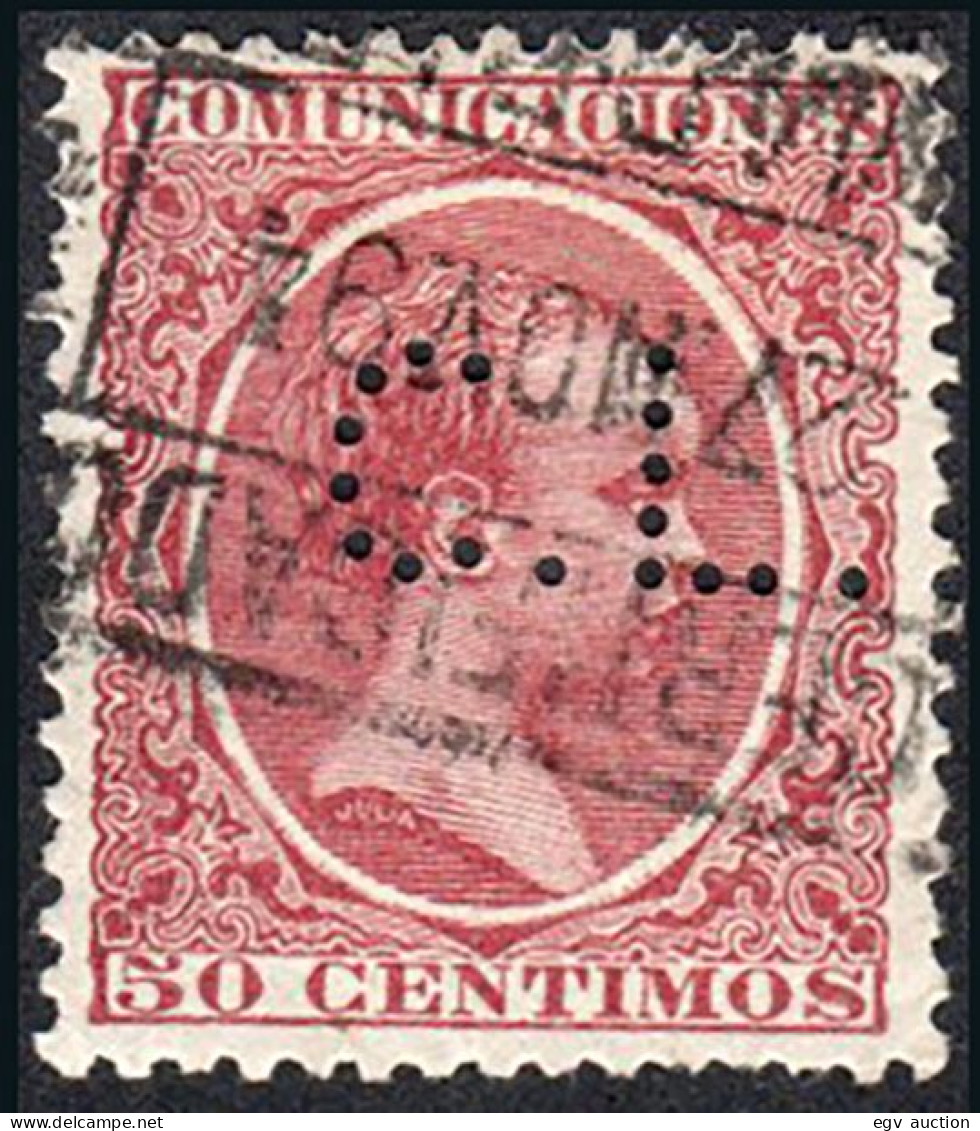 Madrid - Perforado - Edi O 224 - "C.L." (Banco) - Oblitérés