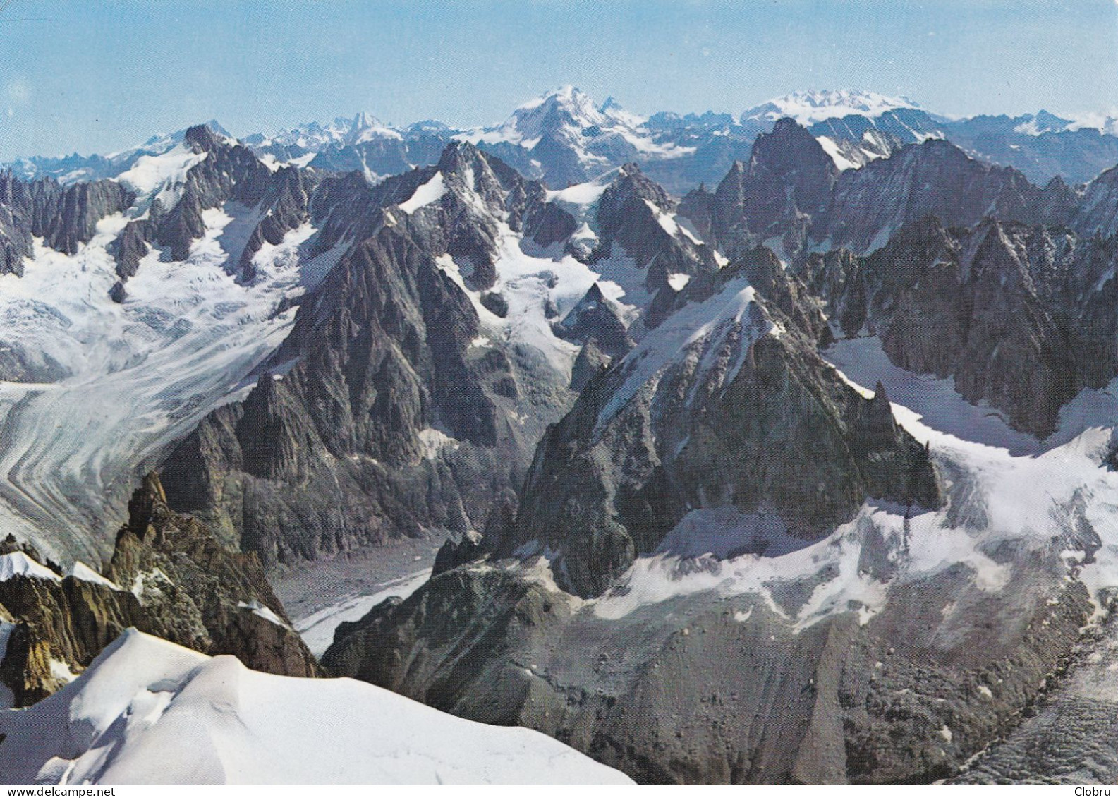 74, Chamonix Mont Blanc, Depuis L’Aiguille Du Midi, Panorama Sur Les Alpes Italiennes - Chamonix-Mont-Blanc