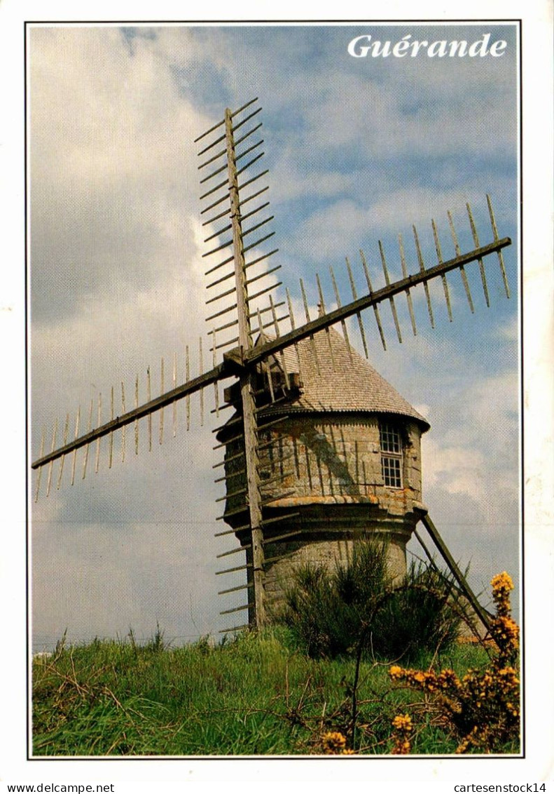 N°42609 Z -cpsm Guerande -le Moulin Du Diable- - Moulins à Vent