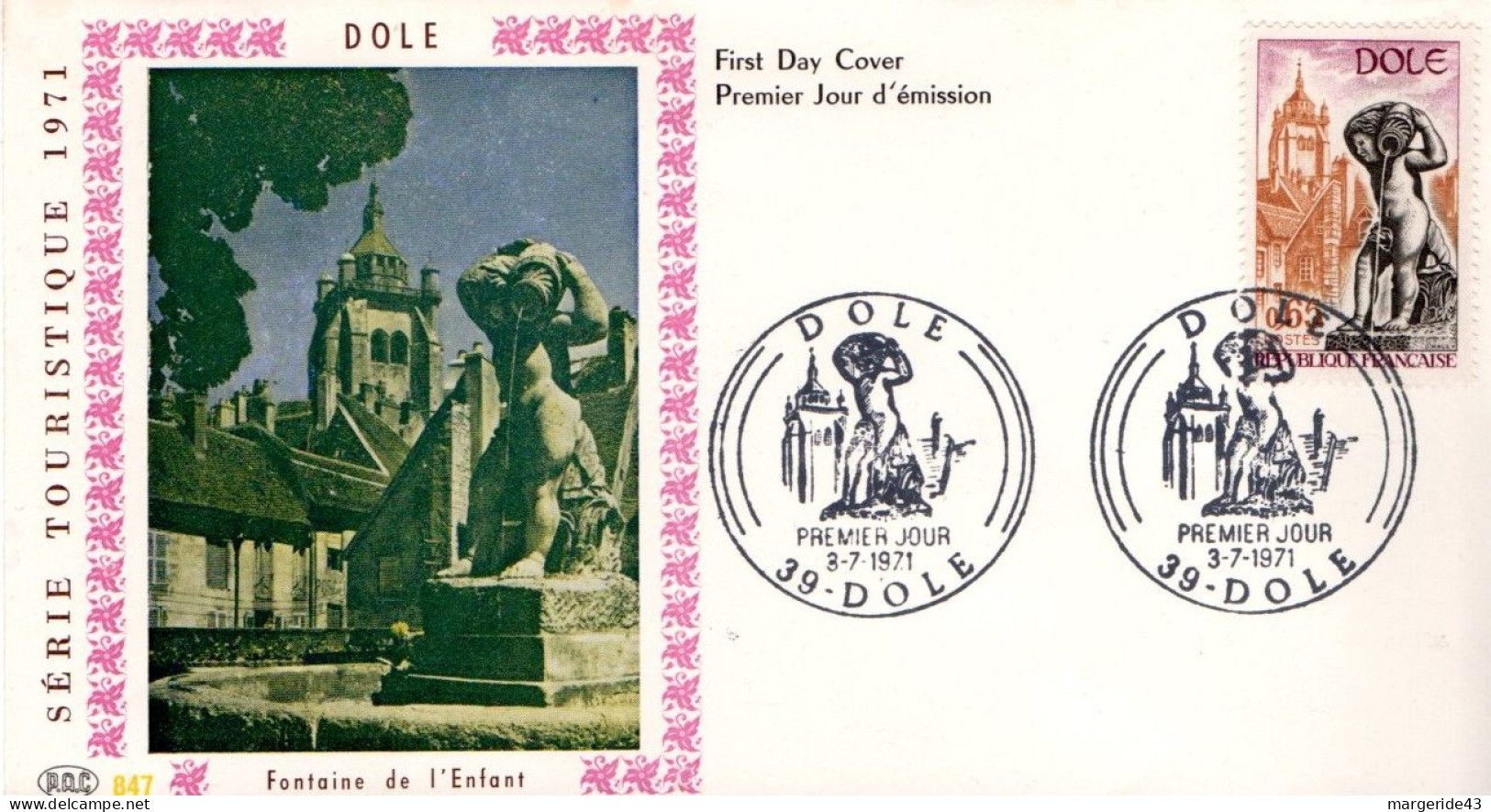 FDC 1971 DOLE JURA - 1970-1979