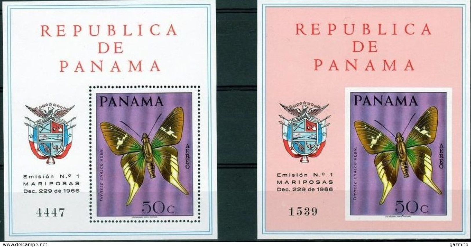 Panama 1968, Butterflies, 2BF - Panamá