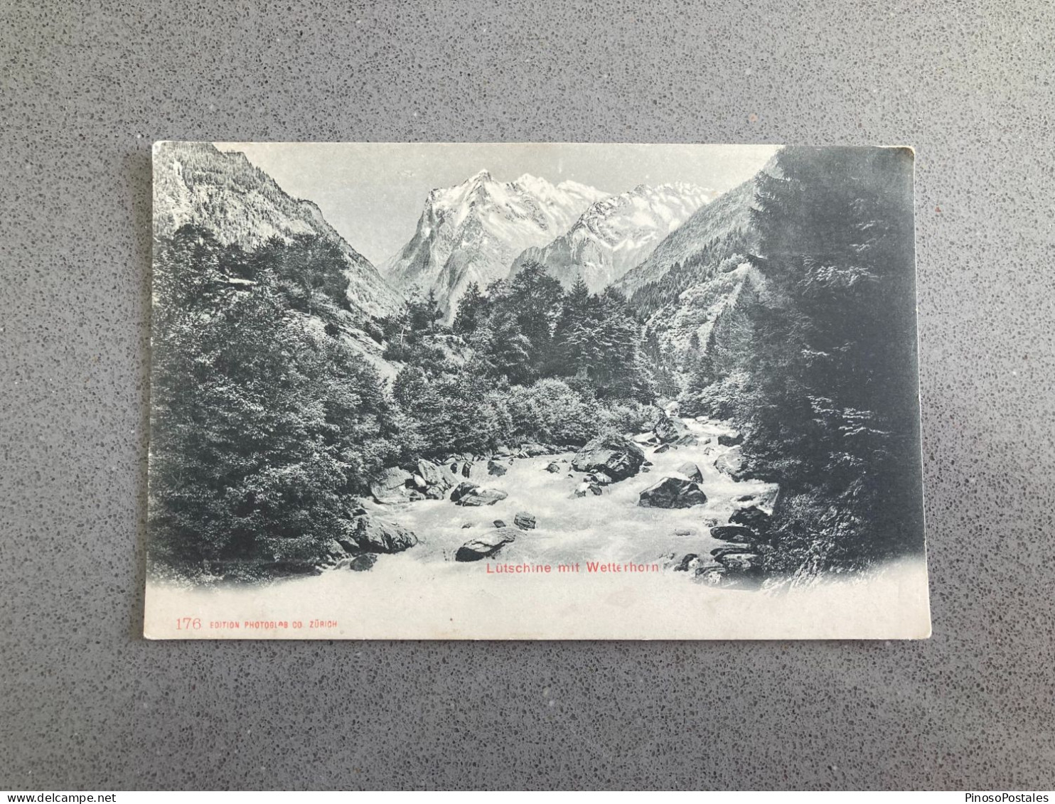 Lutschine Mit Wetterhorn Carte Postale Postcard - Andere & Zonder Classificatie