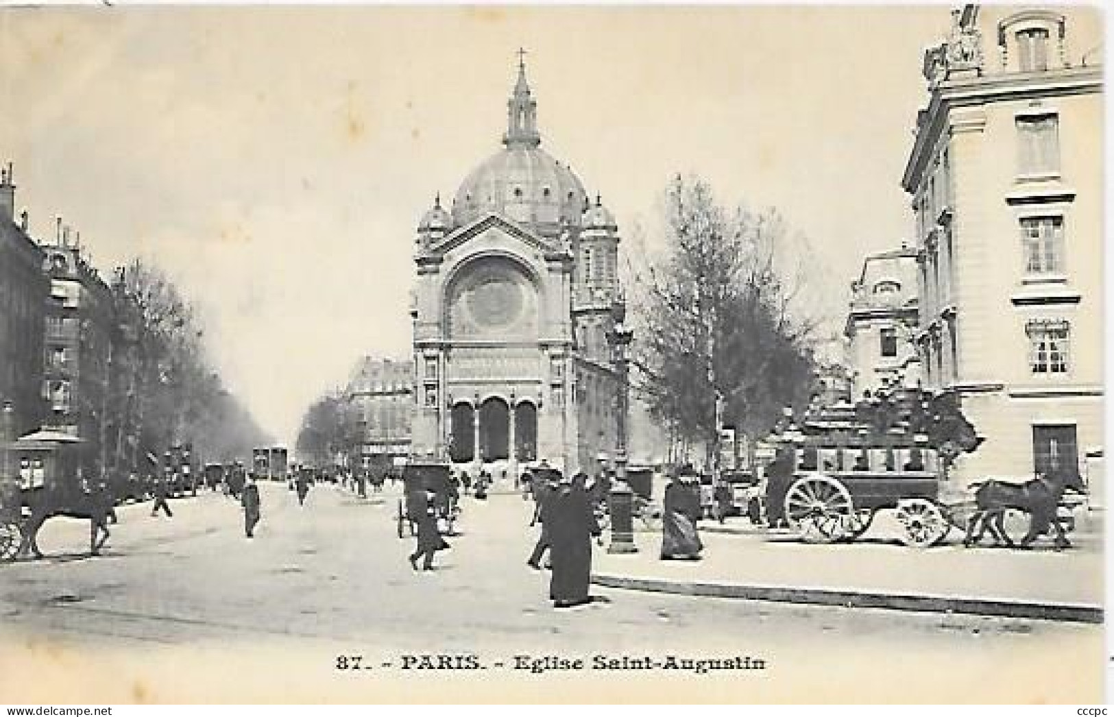 CPA Paris Eglise Saint-Augustin - Arrondissement: 08