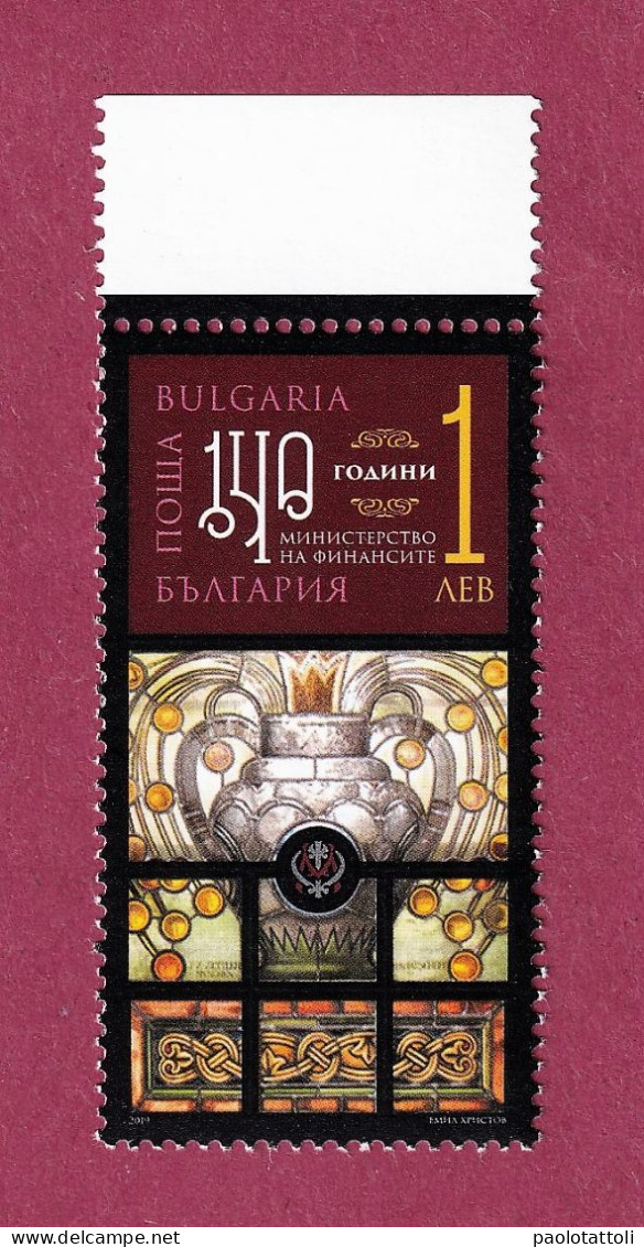 Bulgaria, 2019- 140 Years Of The Ministry Of Finance. NewNH - Neufs