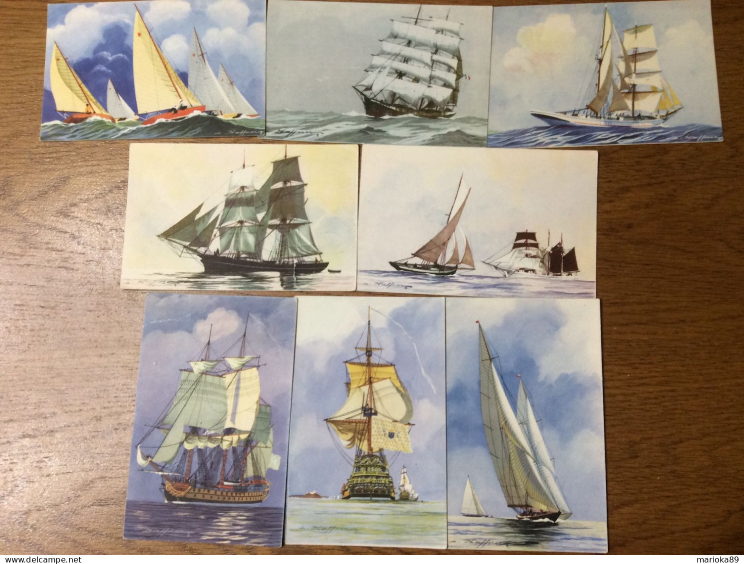LOT 17 CPA VOILIERS / COLLECTION LIGUE MARITIME ET COLONIALE - Segelboote