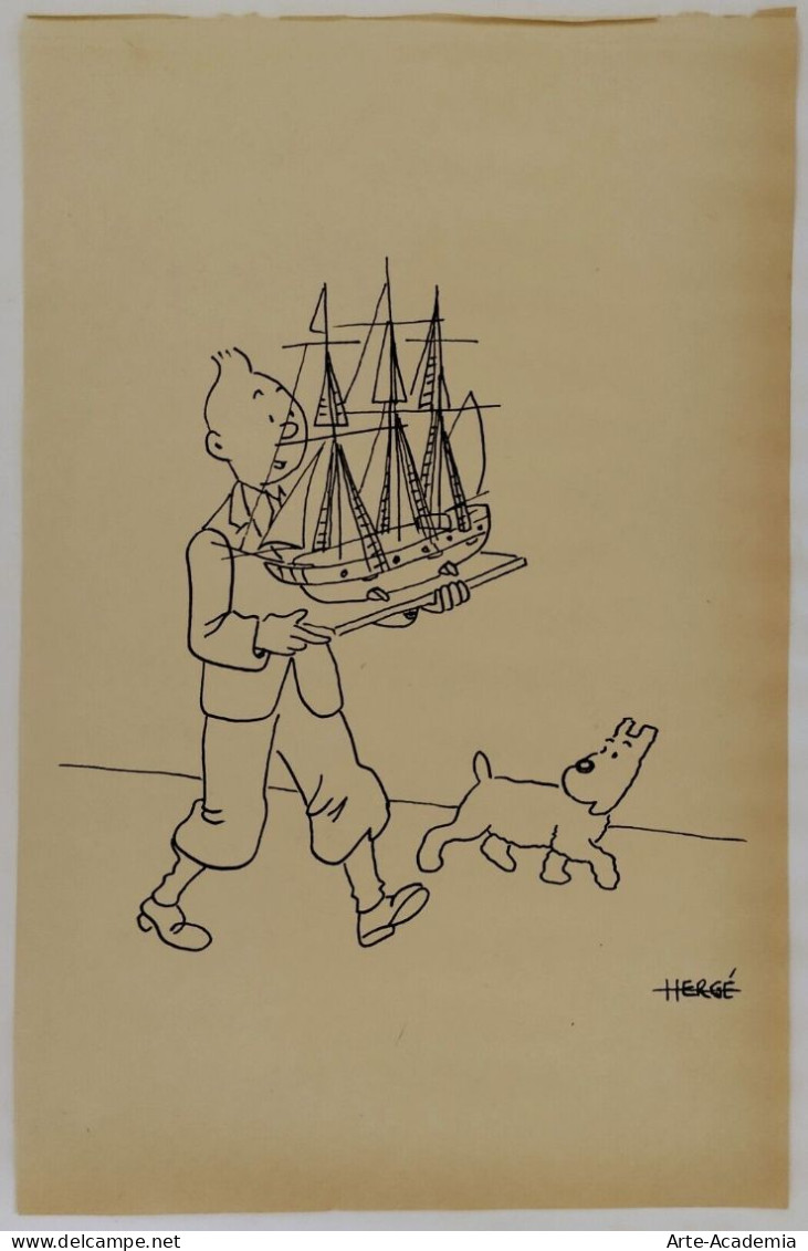 Dessin Portrait Tintin D'après Hergé - Dessins