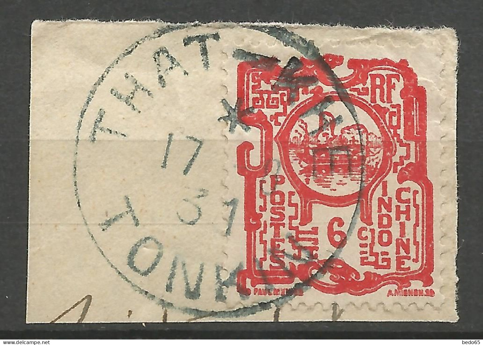 INDOCHINE  N° 132 CACHET THAT-KHE Sur Fragment - Used Stamps