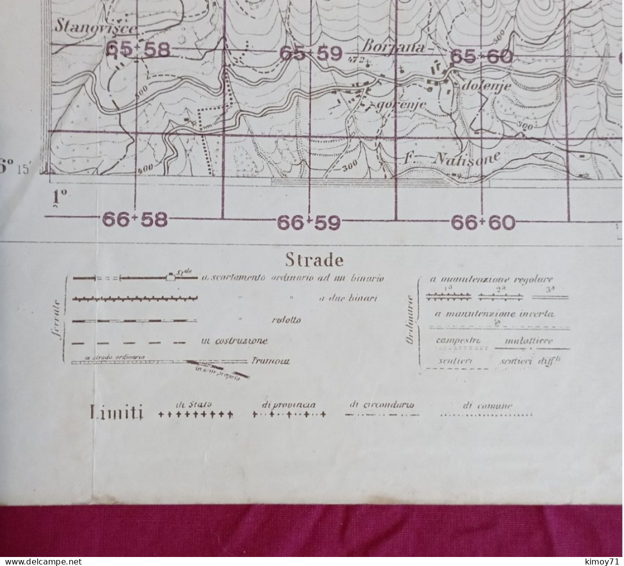 Carta Geografica Cezsoca (Slovenia) - Cartes Géographiques