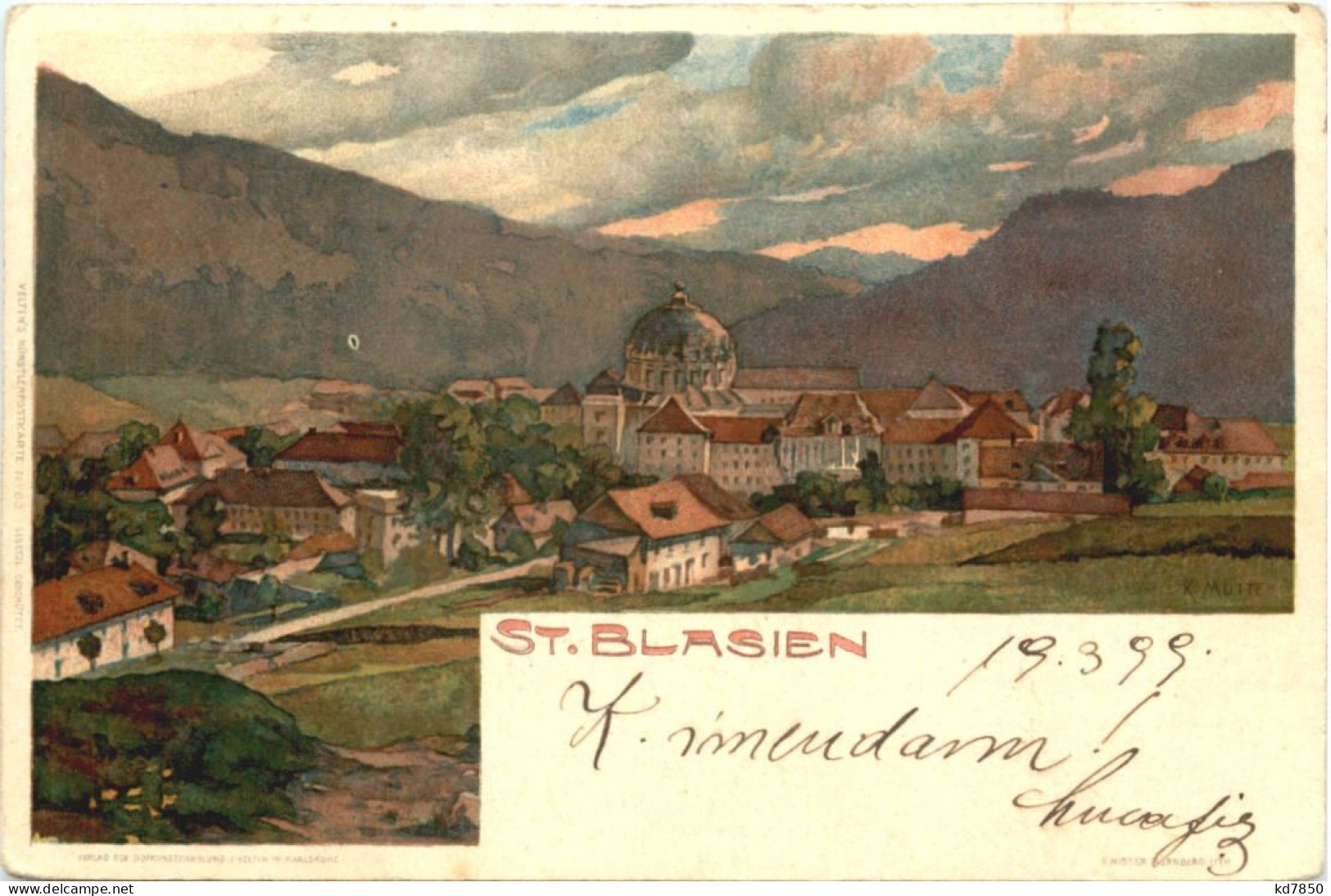 St. Blasien - Litho - St. Blasien