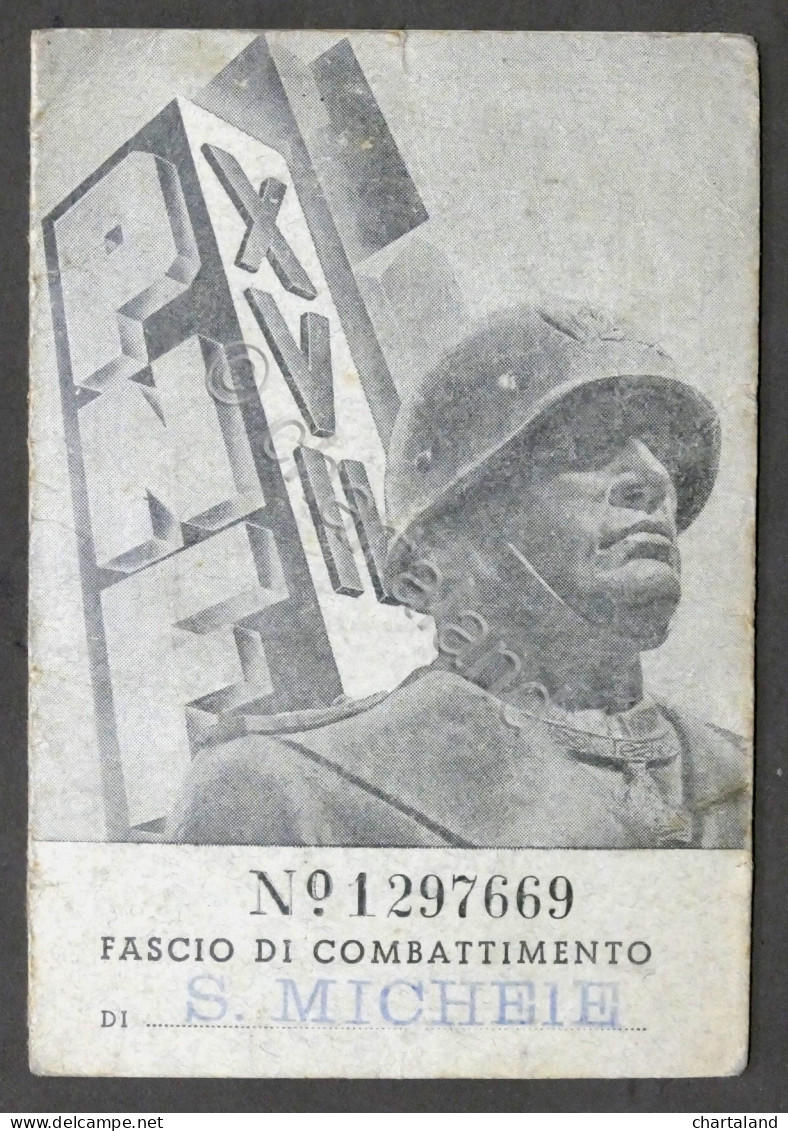 P.N.F. - Tessera Fascio Di Combattimento Di S. Michele (Alessandria) - 1936 - Non Classés