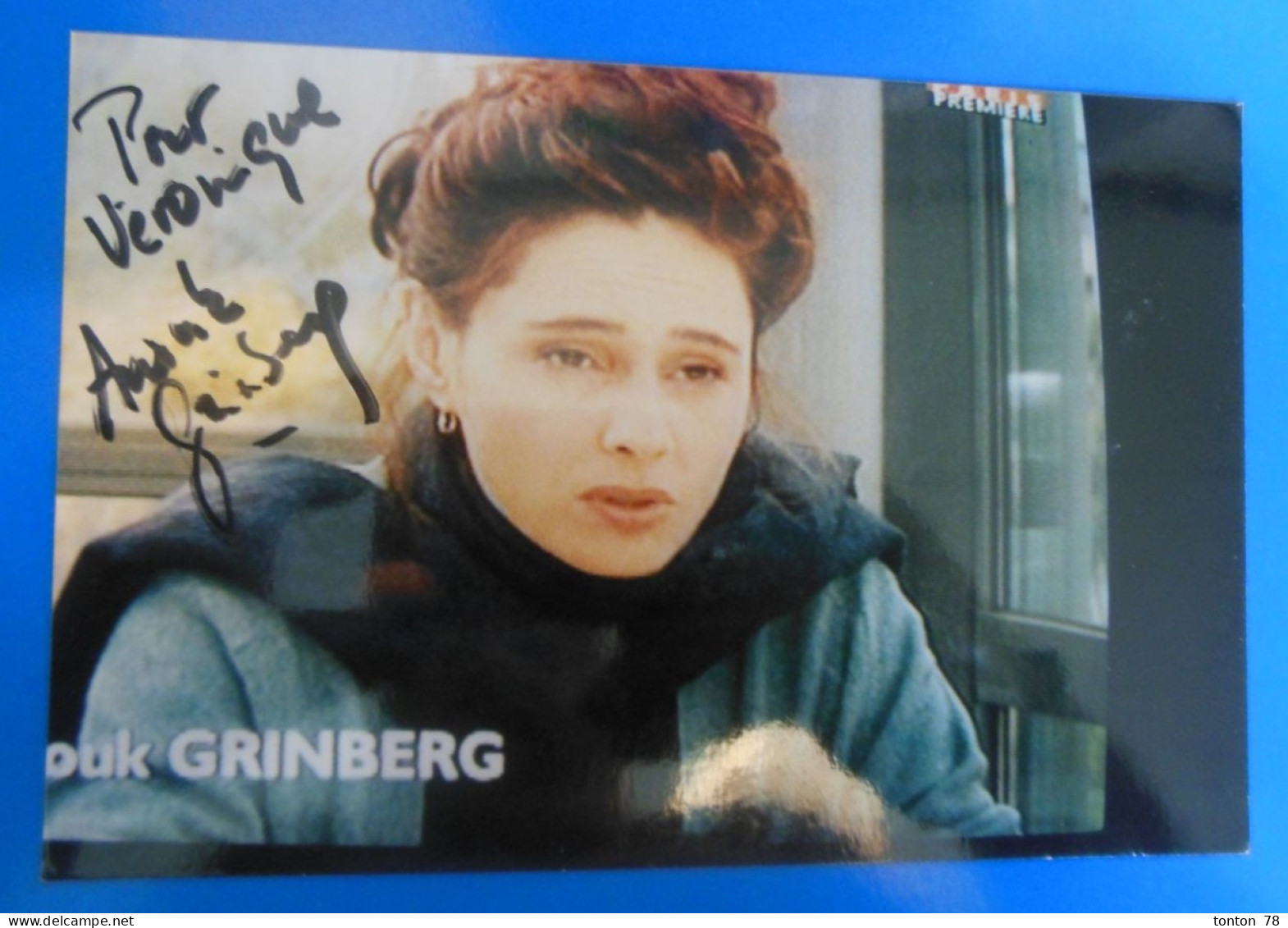 AUTOGRAPHE DE ANOUCK GRINBERG SUR PHOTO - Attori E Comici 