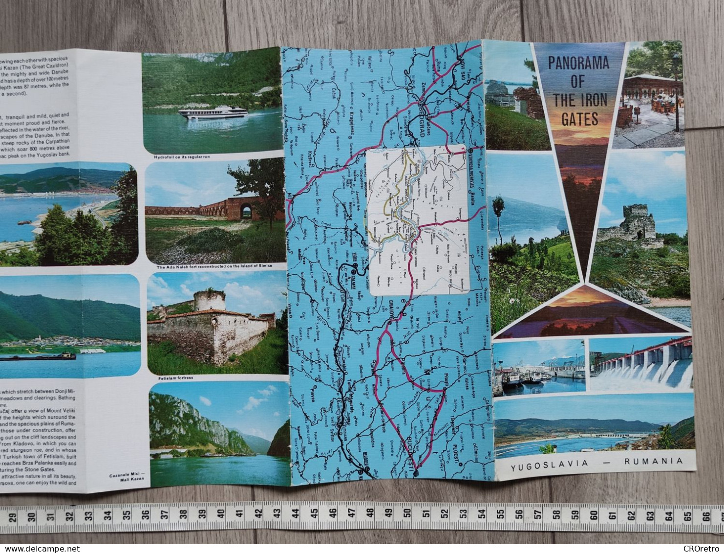 YUGOSLAVIA - ROMANIA, vintage tourism brochure, prospect, guide (pro3)
