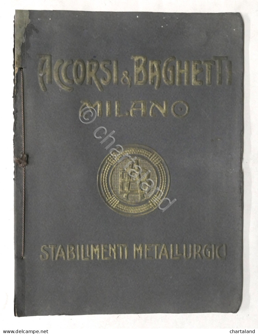 Catalogo Stabilimenti Metallurgici Accorsi & Baghetti - Milano - Anni '20 - Autres & Non Classés