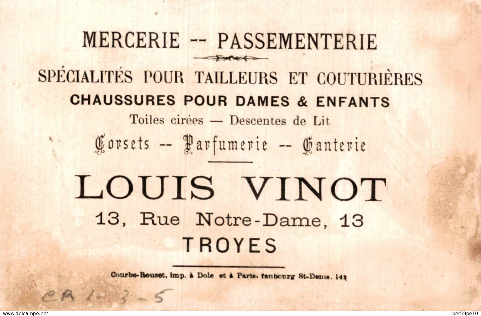 CHROMO MERCERIE LOUIS VINOT A TROYES SOLDAT TURQUIE MEDAILLES MILITAIRES - Sonstige & Ohne Zuordnung