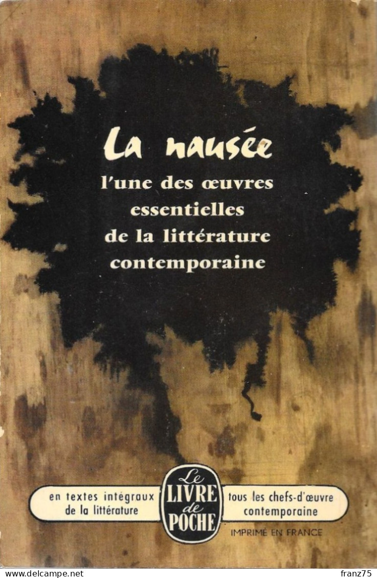 La Nausée--J.P. SARTRE--Le Livre De Poche 1964--BE - Autres & Non Classés