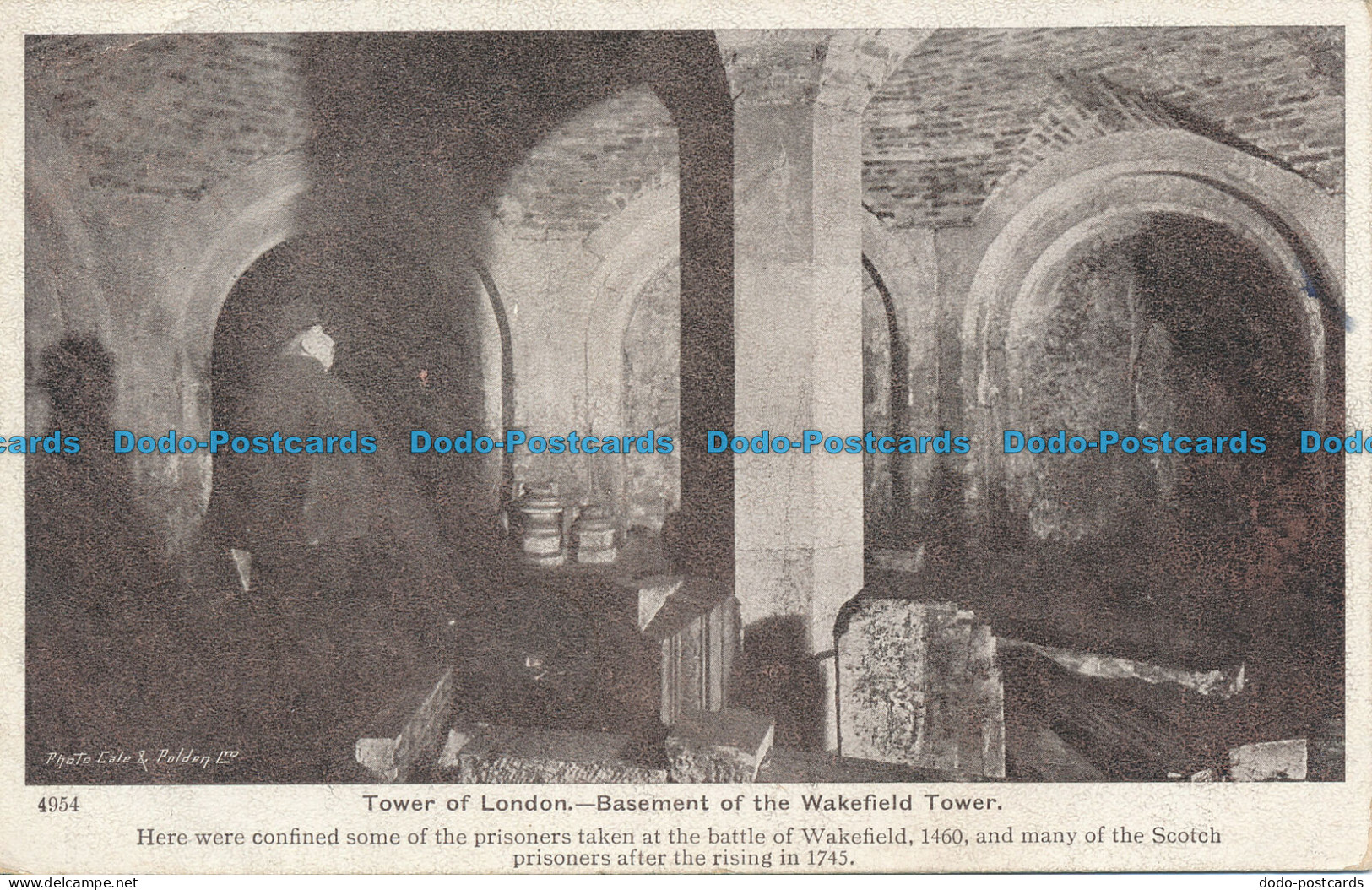 R108566 Tower Of London. Basement Of The Wakefield Tower. Gale And Polden. No 49 - Other & Unclassified