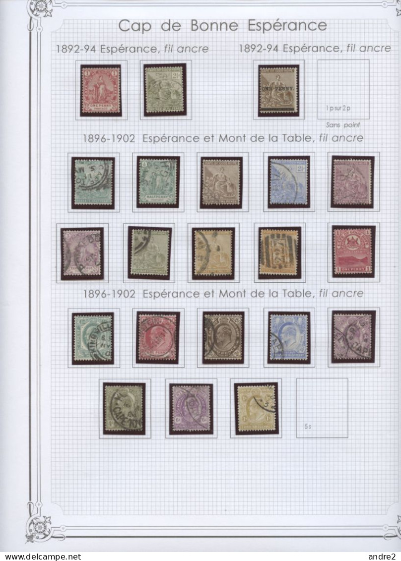 Cap De Bonne Esperance - Cape Of Good Hope : Lot De Timbres  * MH Et Obl - Cape Of Good Hope (1853-1904)