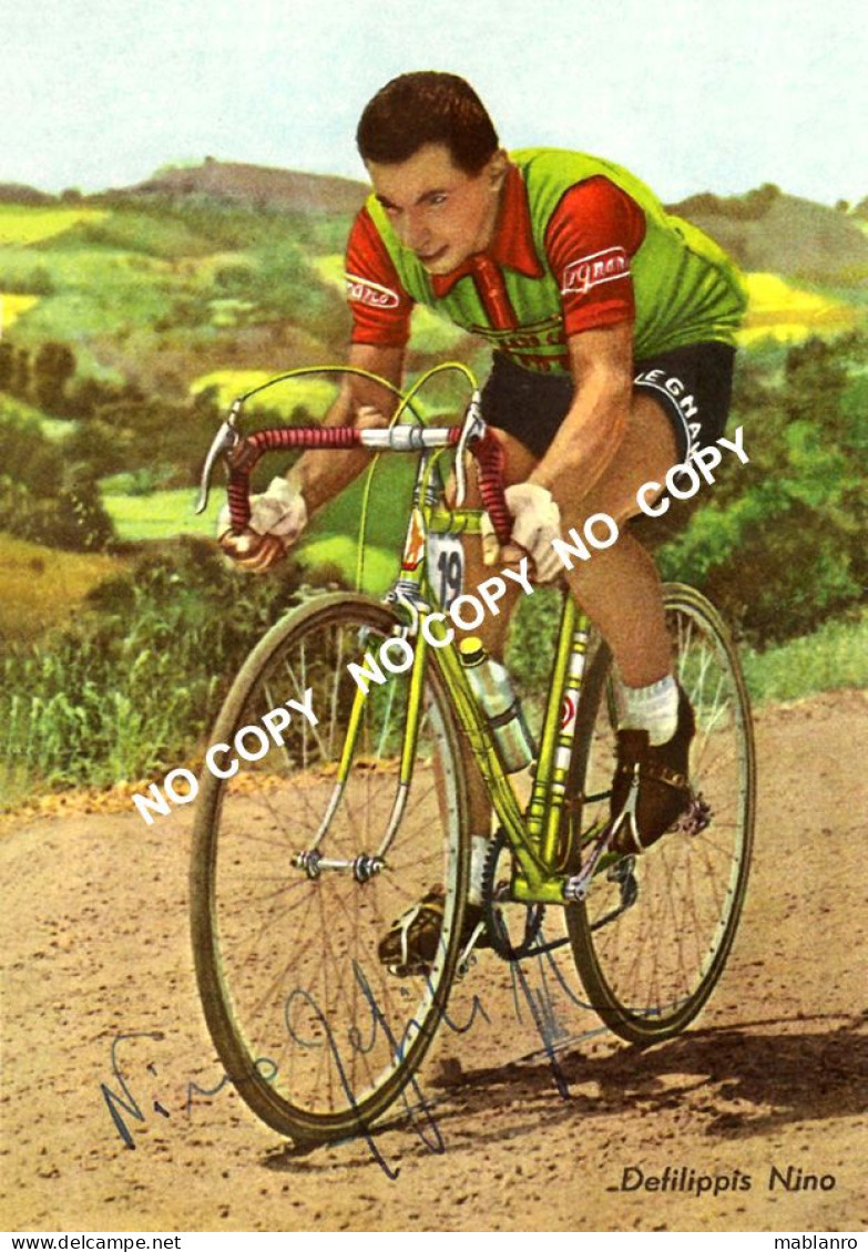 PHOTO CYCLISME REENFORCE GRAND QUALITÉ ( NO CARTE ), NINO DE FILIPPIS TEAM LEGNANO 1952 - Radsport