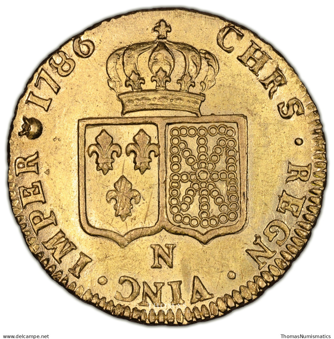 Louis XV - Double Louis D’or à La Tête Nue – 1786 N Montpellier – Trésor De Vendée - Autres – Europe