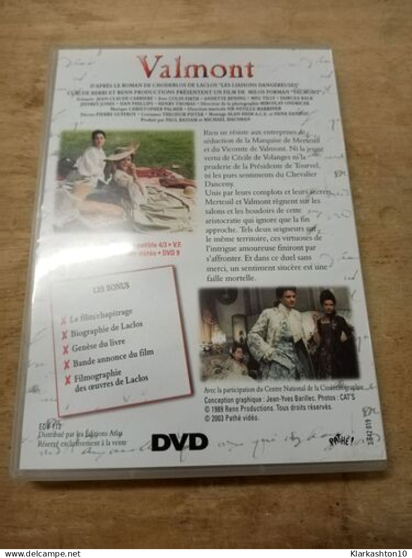 DVD Film - Valmont - Altri & Non Classificati