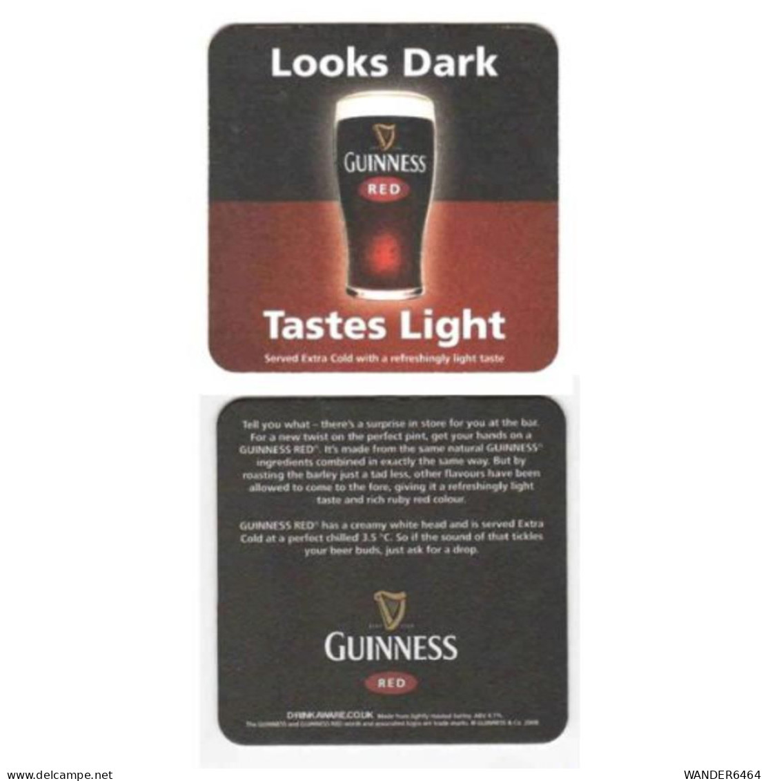 GUINNESS BREWERY  BEER  MATS - COASTERS #0072 - Sotto-boccale
