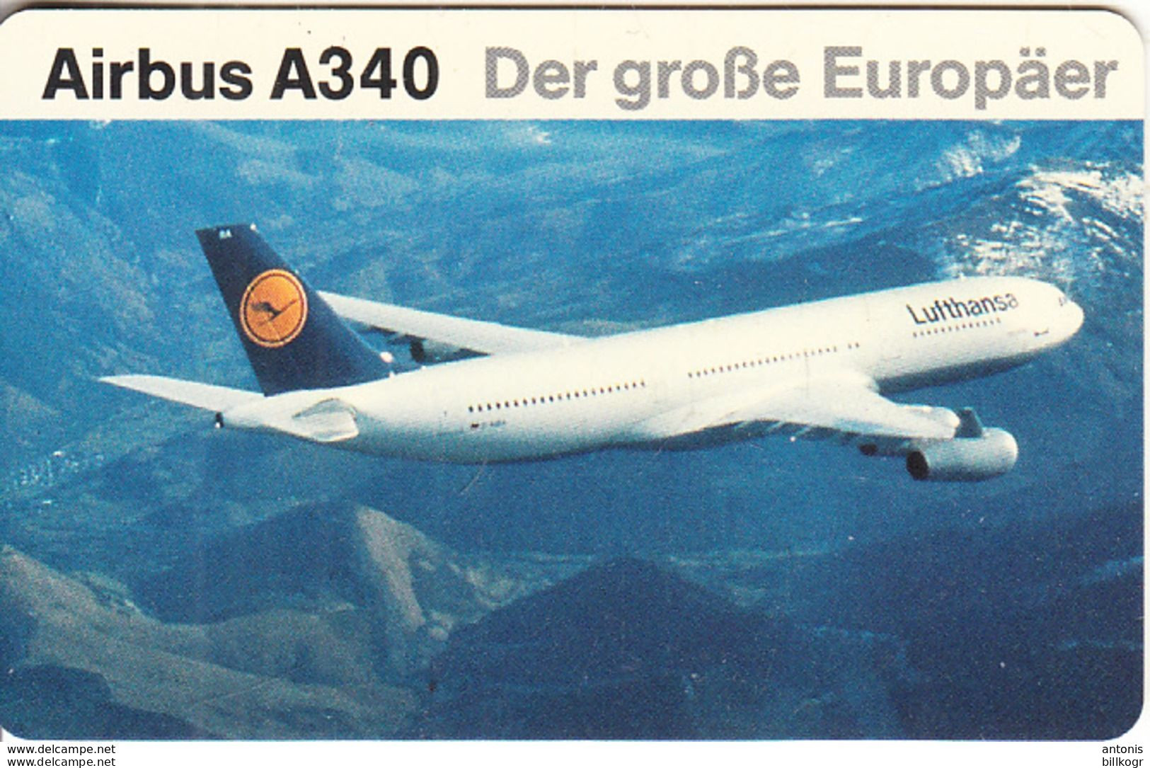 GERMANY - Lufthansa/Airbus A340(K 967), Tirage 2000, 08/93, Mint - K-Reeksen : Reeks Klanten