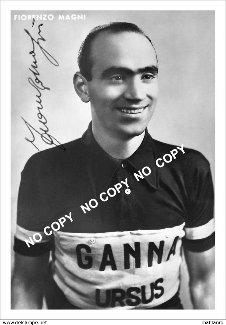 PHOTO CYCLISME REENFORCE GRAND QUALITÉ ( NO CARTE ), FIORENZO MAGNI TEAM GANNA URSUS 1952 - Radsport