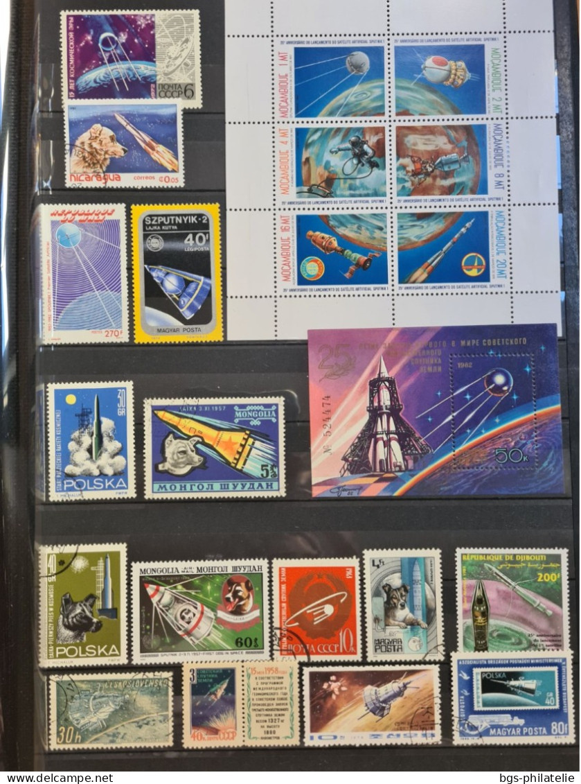 Collection De Timbres Sur Le Thème De L'espace. - Collections (sans Albums)