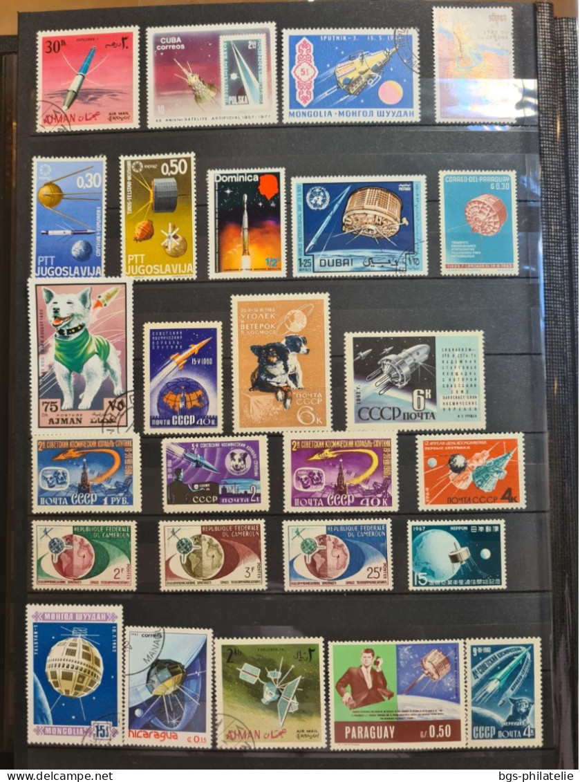 Collection De Timbres Sur Le Thème De L'espace. - Collections (sans Albums)