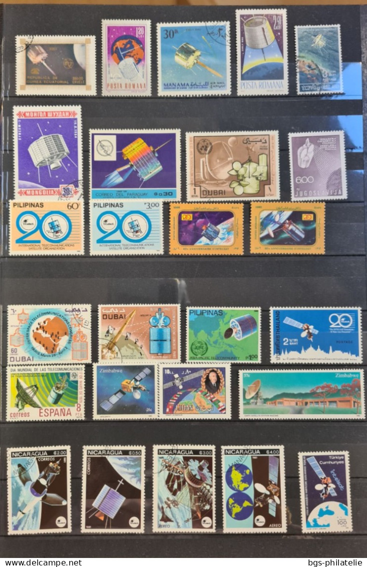 Collection De Timbres Sur Le Thème De L'espace. - Collections (sans Albums)