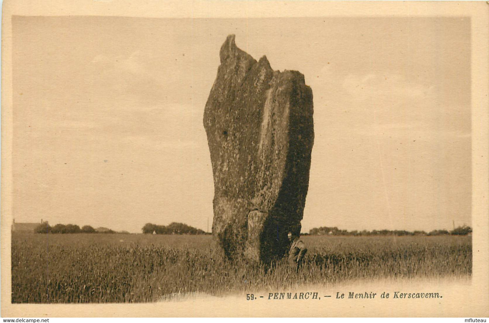 29* PENMARCH  Menhir De   Kerscavenn    RL40,0377 - Penmarch
