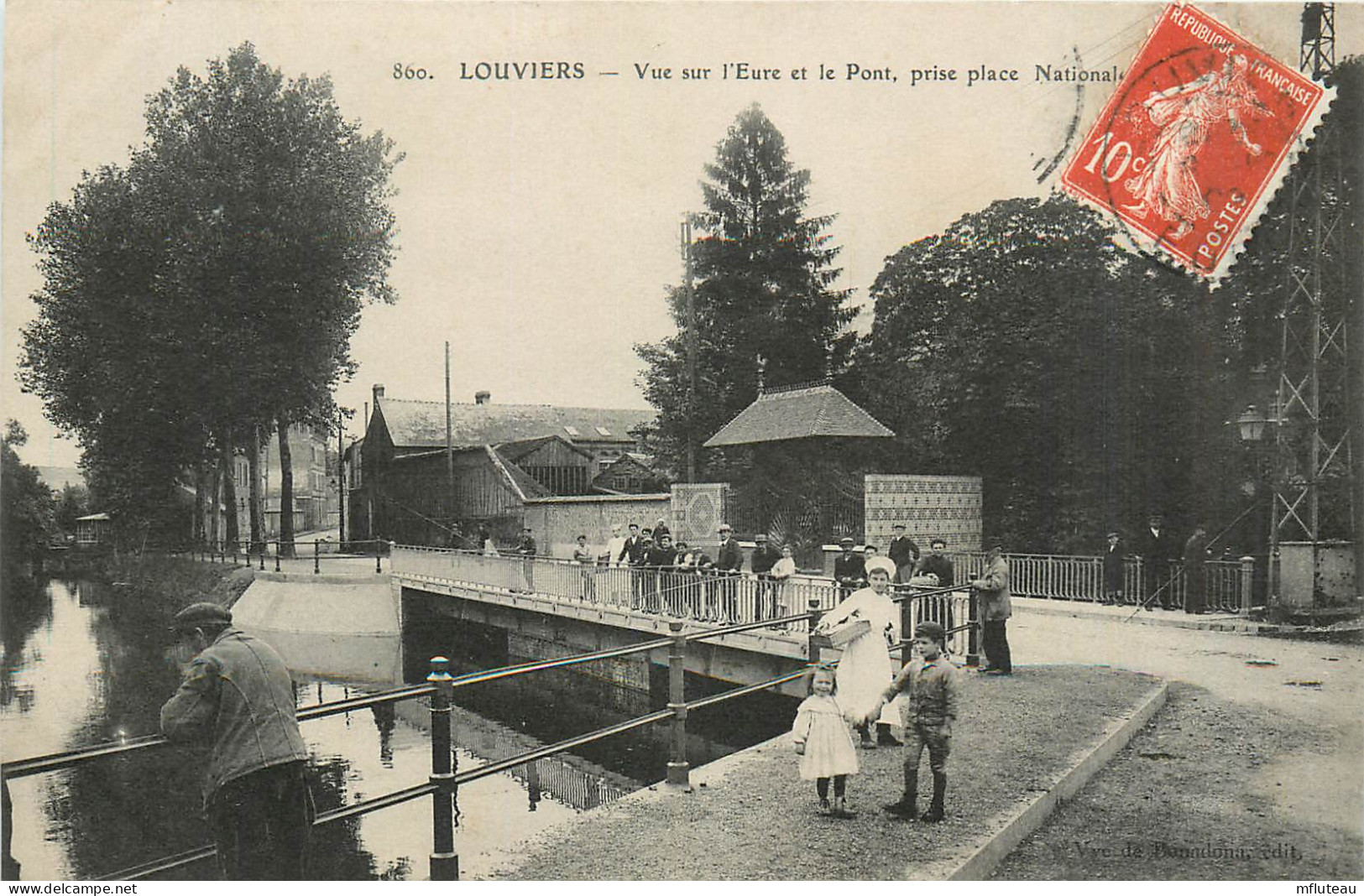 27* LOUVIERS  Vue Sur L Eure Et Le Pont       RL40,0228 - Louviers