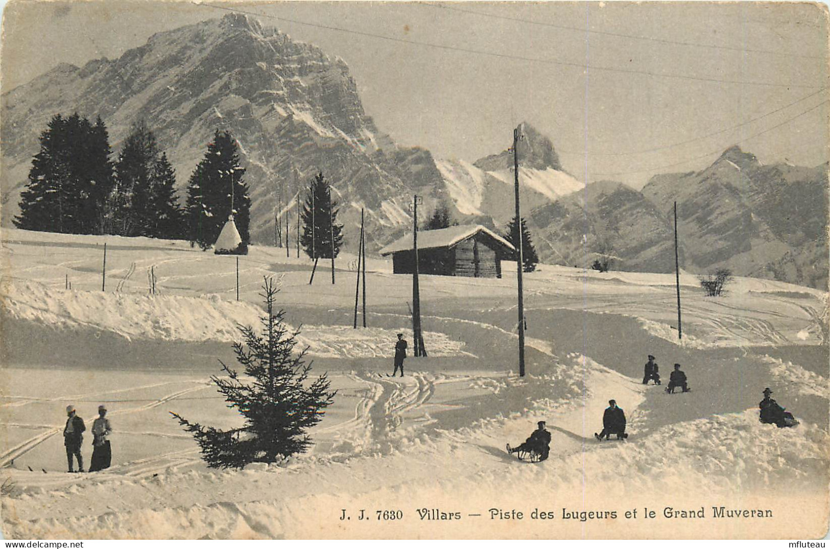 SUISSE* VILLARS Piste Des    Lugeurs    RL40,1030 - Autres & Non Classés