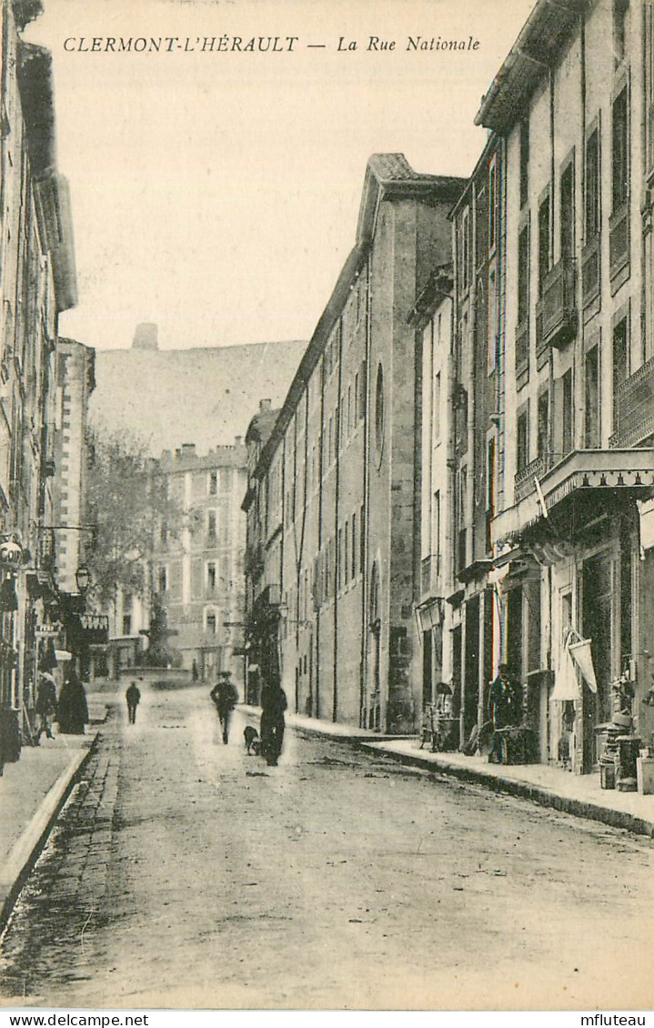 34* CLERMONT L HERAULT  La Rue Nationale     RL40,0722 - Clermont L'Hérault