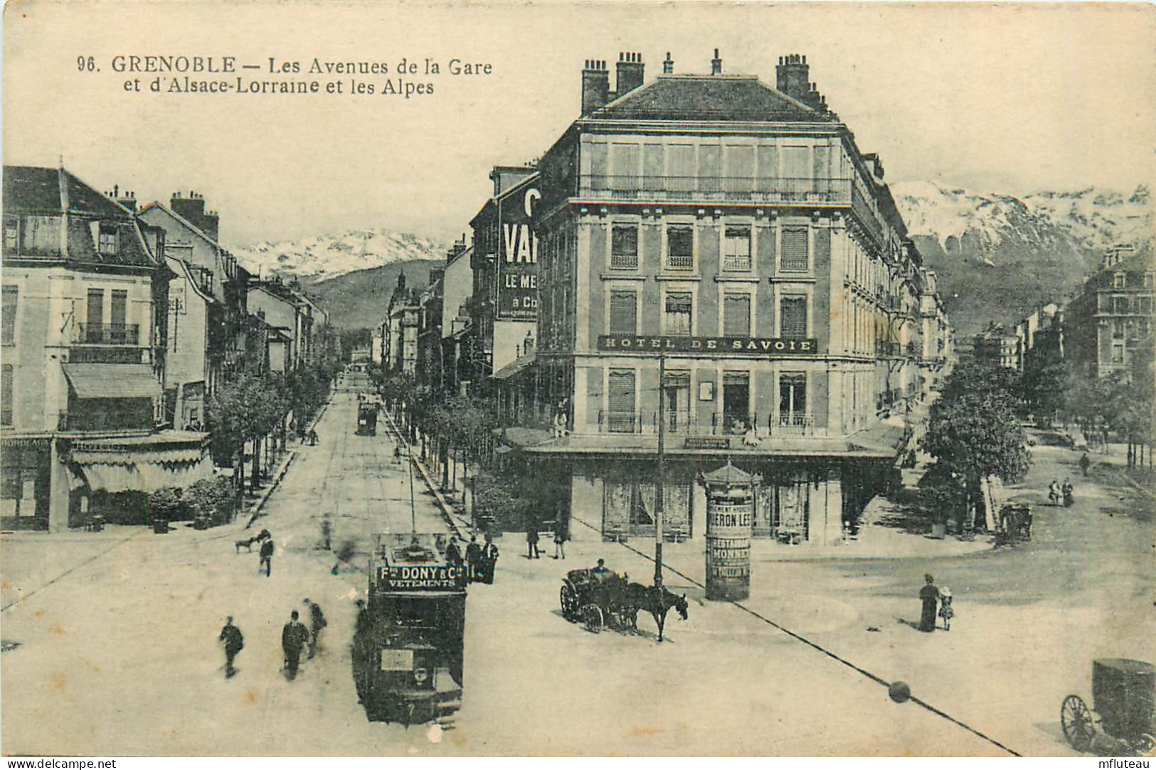 38* GRENOBLE   Av De La Gare Et Alsace Lorraine      RL40,1150 - Grenoble