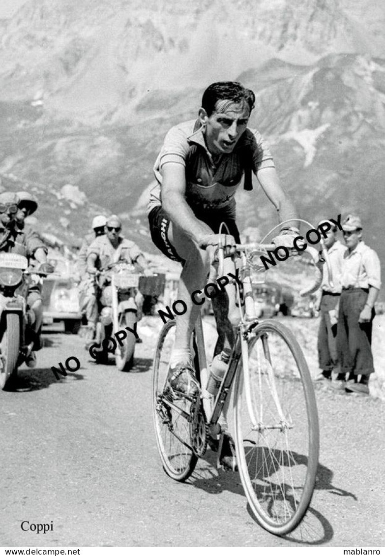 PHOTO CYCLISME REENFORCE GRAND QUALITÉ ( NO CARTE ), FAUSTO COPPI 1952 - Radsport