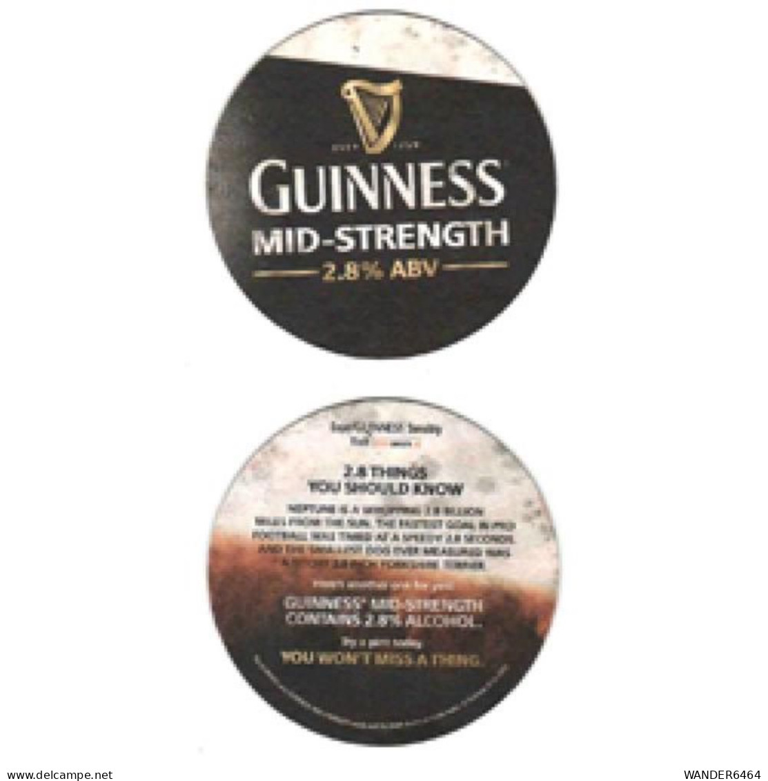 GUINNESS BREWERY  BEER  MATS - COASTERS #0076 - Sous-bocks