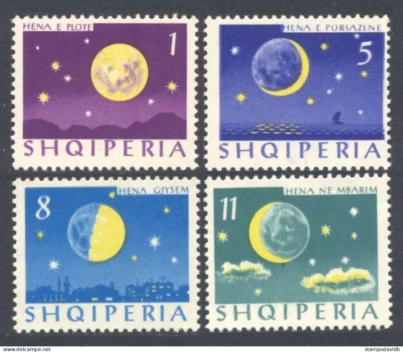 1964 Albania 839-842 Moon Satellite Of The Earth 6,00 € - Europa