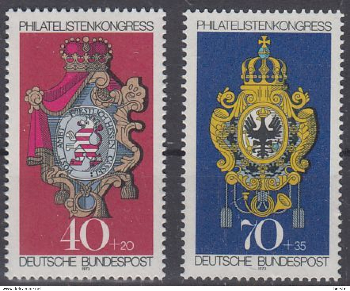 Deutschland Mi.Nr.764-65 Kongress Des Internationalen Philatelistenverbandes - Briefmarkenausstellung IBRA - Neufs